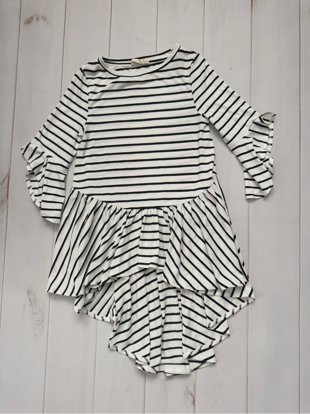 Mia Joy High-Low Striped Tunic Top